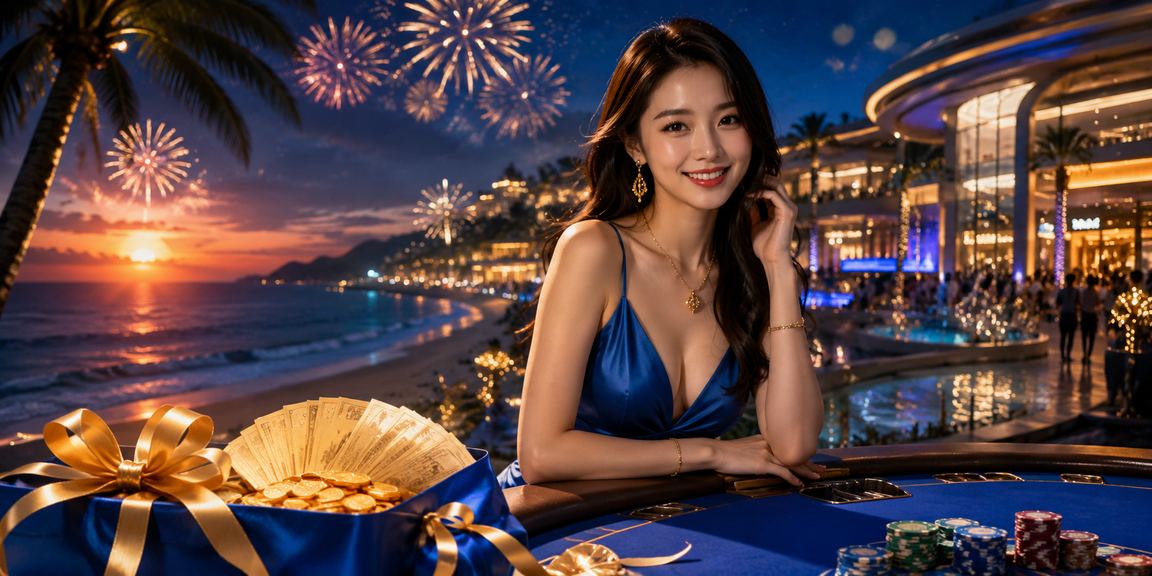 Cảnh bãi biển Phú Quốc đại diện cho hoàn tiền và thưởng khuyến mãi dịp nghỉ mát